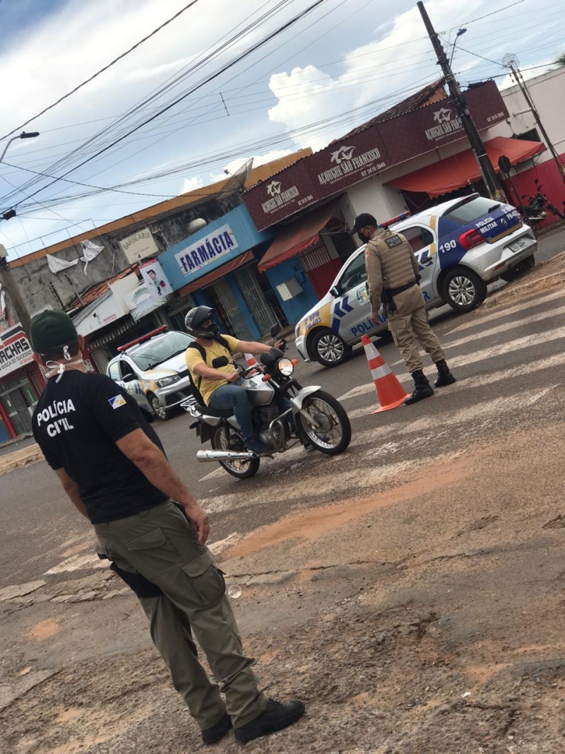PM e PC atuam em Araguaína para evitar o descumprimento das determinações do Governo 