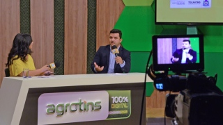 Secretário de Agricultura, Thiago Dourado, durante live da Agrotins 2020