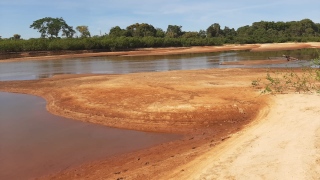 Situação hídrica do Rio Formoso em 16 de agosto 2020, segundo o MPTO