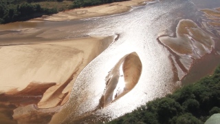 Situação de seca nos rios conforme o MPTO fotografou 