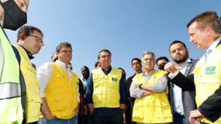 Celso Russomano e Jair Bolsonaro
