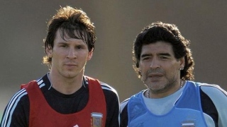 Leo Messi e Maradona 