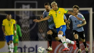Richarlison marcou o segundo gol do Brasil sobre o Uruguai