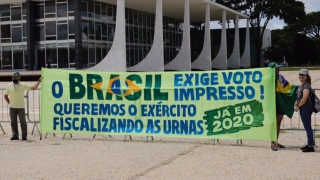 Ato em Brasília a favor do voto impresso foi realizado entre o 1º e o 2º turno das eleições 2020