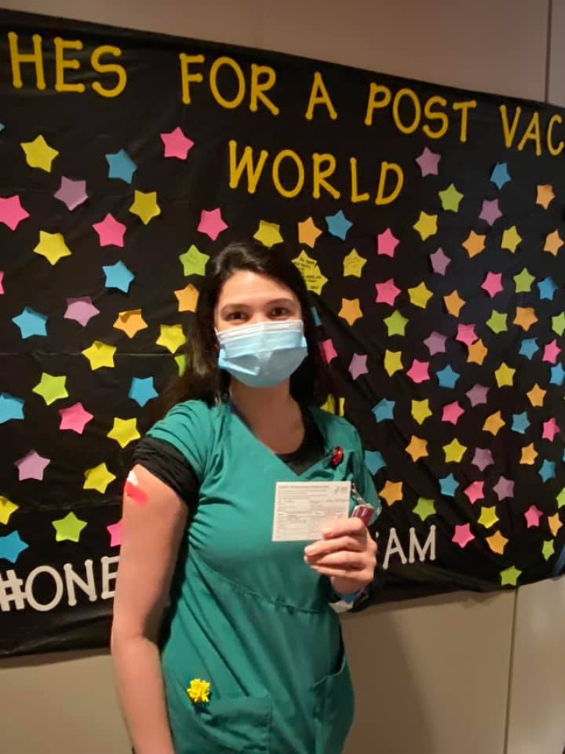 Monica Damasceno vacinação em Houston
