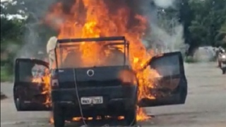 Veículo pegou fogo em Gurupi