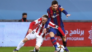 Messi durante final da supercopa da espanha 