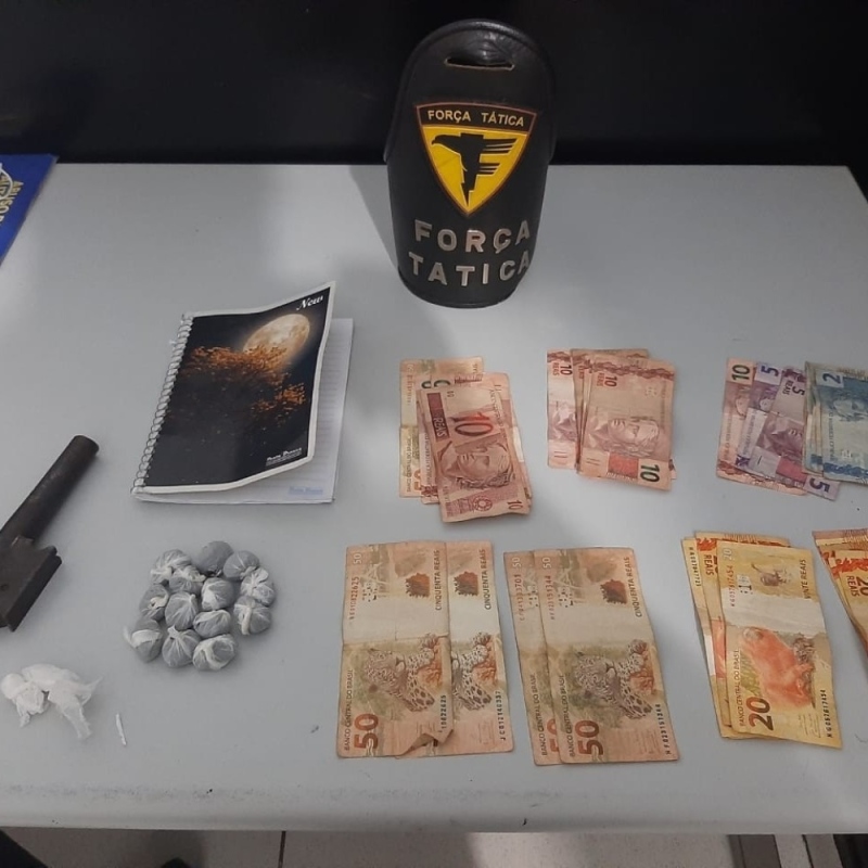Drogas e dinheiro apreendidos em Porto Nacional
