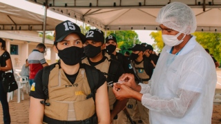 Vacinação dos PMs em Araguaína 