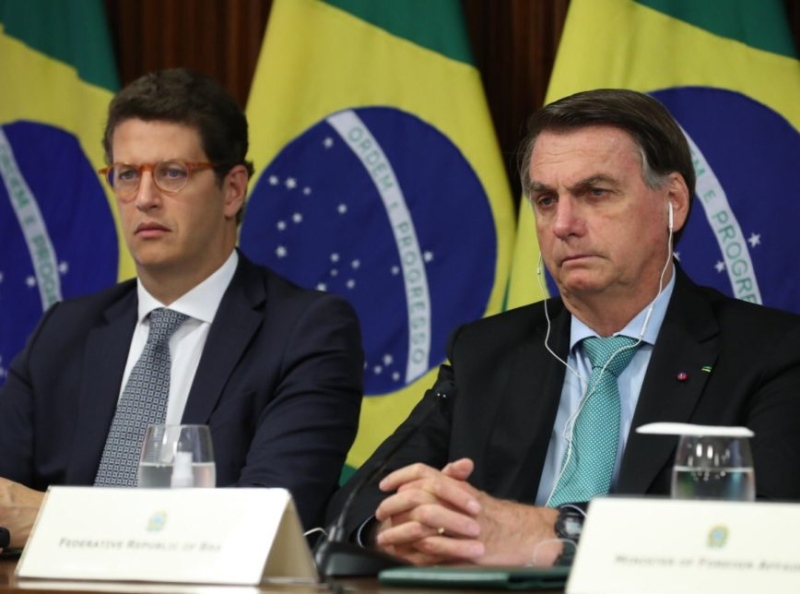 Ricardo Salles e Jair Bolsonaro 