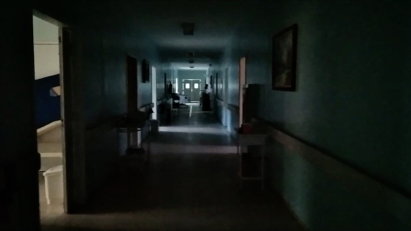 Hospital de Paraíso do Tocantins no escuro 
