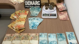 Dinheiro e drogas apreendidos em Araguaína