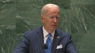 Joe Biden em discurso na ONU