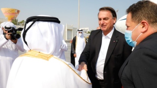Presidente Jair Bolsonaro durante viagem aos Emirados Árabes