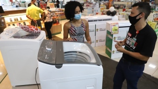 Enfermagem Jaqueline Lopes na pesquisa pelo melhor preço da lavadora 