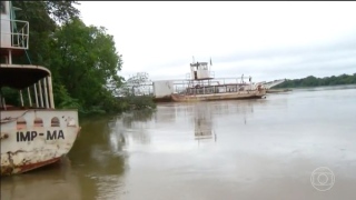 Balsa parou de funcionar após cheia do rio Tocantins
