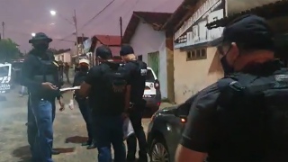 Polícia Civil durante operação em Xambioá