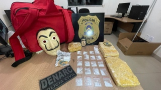 Objetos apreendidos com suspeito preso em Araguaína