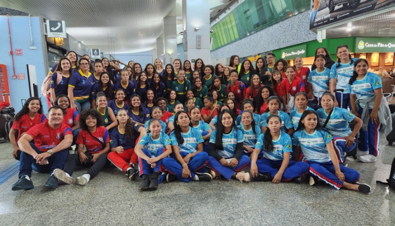 Delegaciones llegan a Palmas para participar en el Campeonato Brasileño de Escuelas de Fútbol Femenino