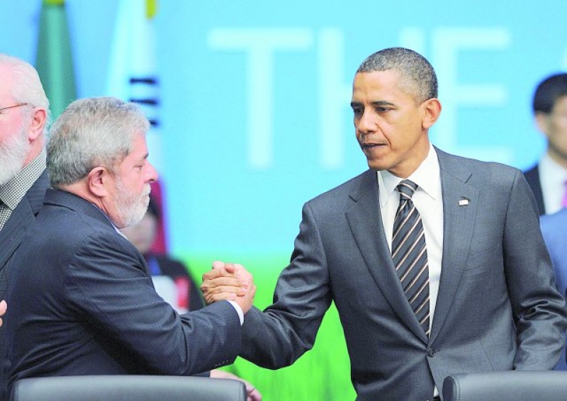 Lula e o presidente dos EUA, Barack Obama, durante o G20