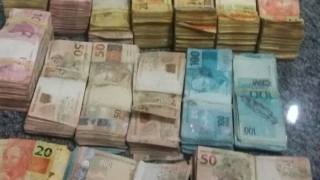 Dinheiro apreendido em Guaraí 