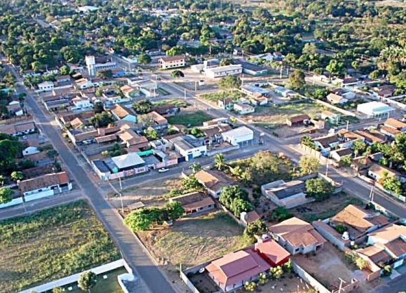 Imagem aérea da cidade de Peixe
